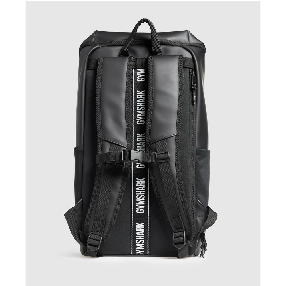 NEW Gymshark Sleek Backpack Cement Black Gym Bag College Backpack - Picture 3 of 7